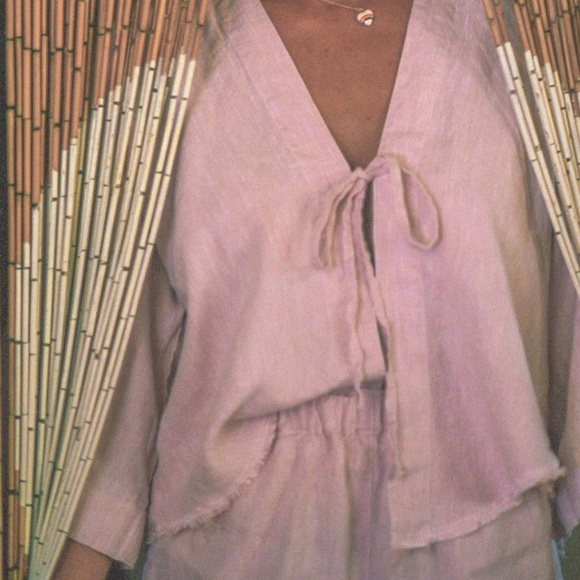 Anna Jean Kos Linen Cirrus Blouse - Picture 8 of 8